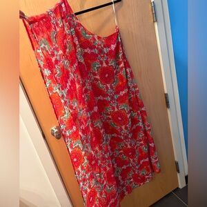 Show Me Your MuMu Tropez Red Floral One-Shoulder Maxi Dress